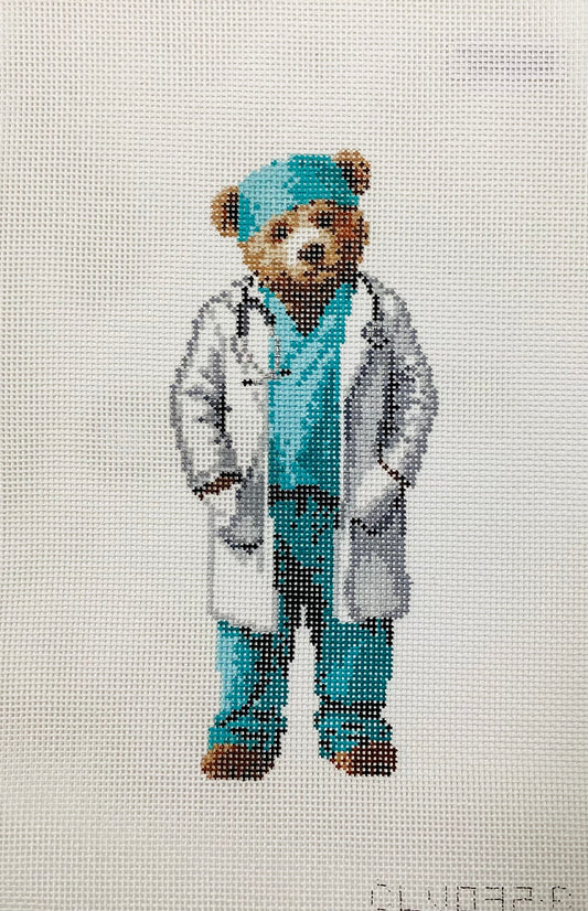 Dr. Bear Needlepoint Canvas