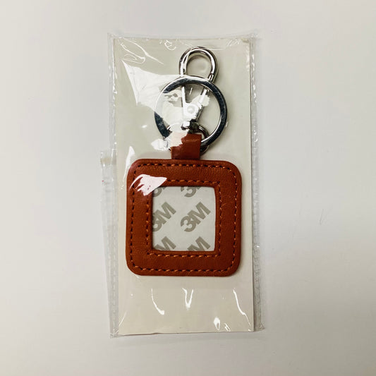 Burnt Orange Leather Key Fob