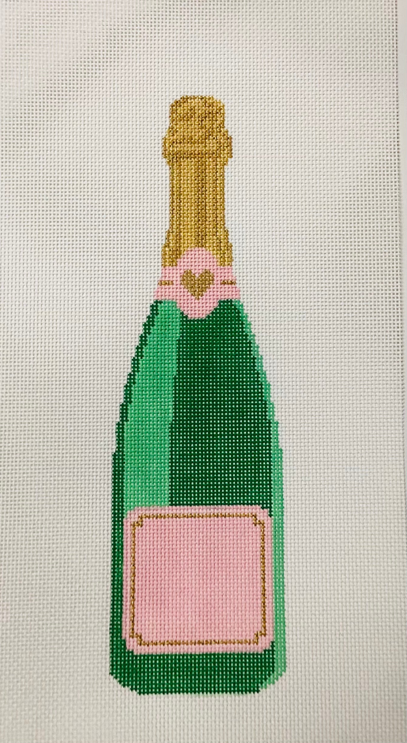 Pink Champagne LG Needlepoint