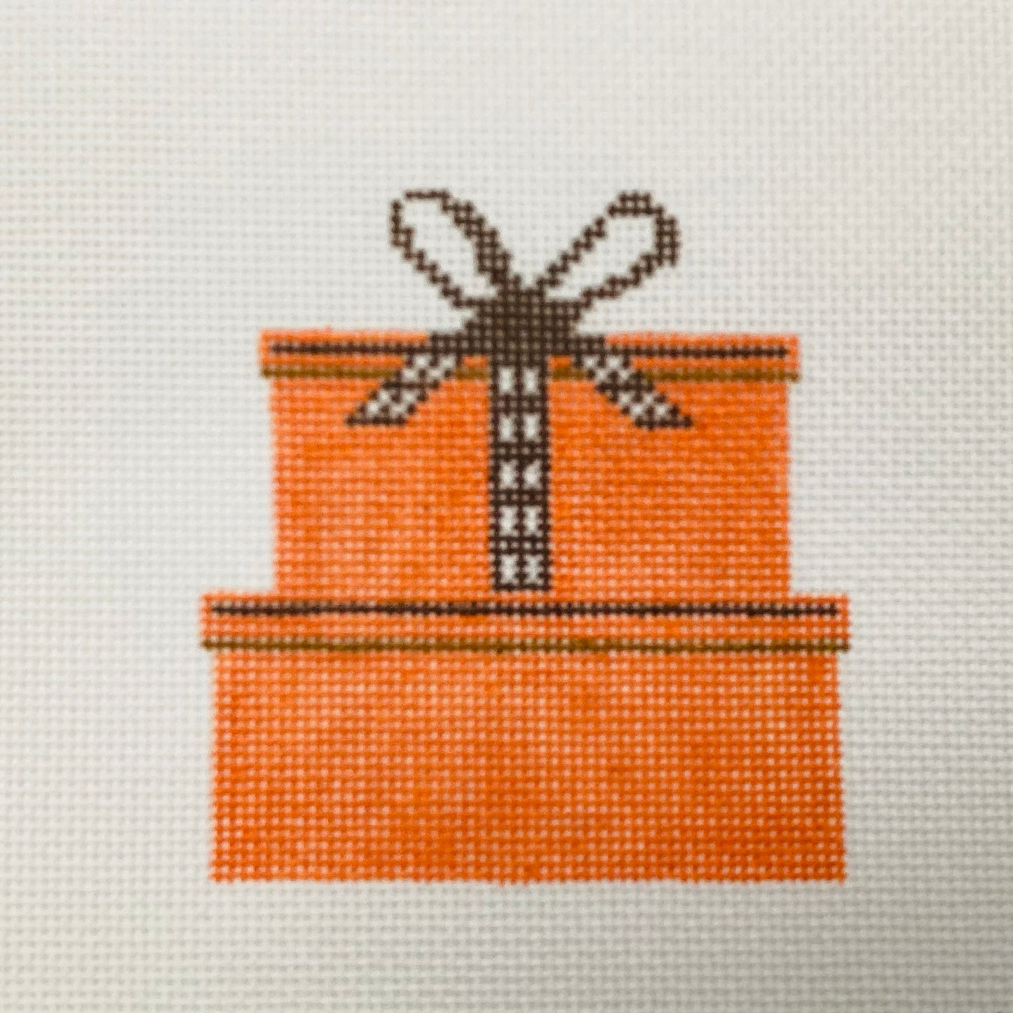 Orange Gifts Needlepoint Canvas