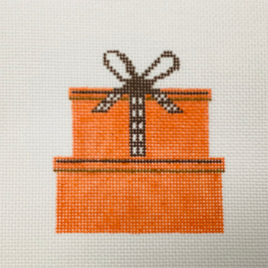 Orange Gifts Needlepoint Canvas