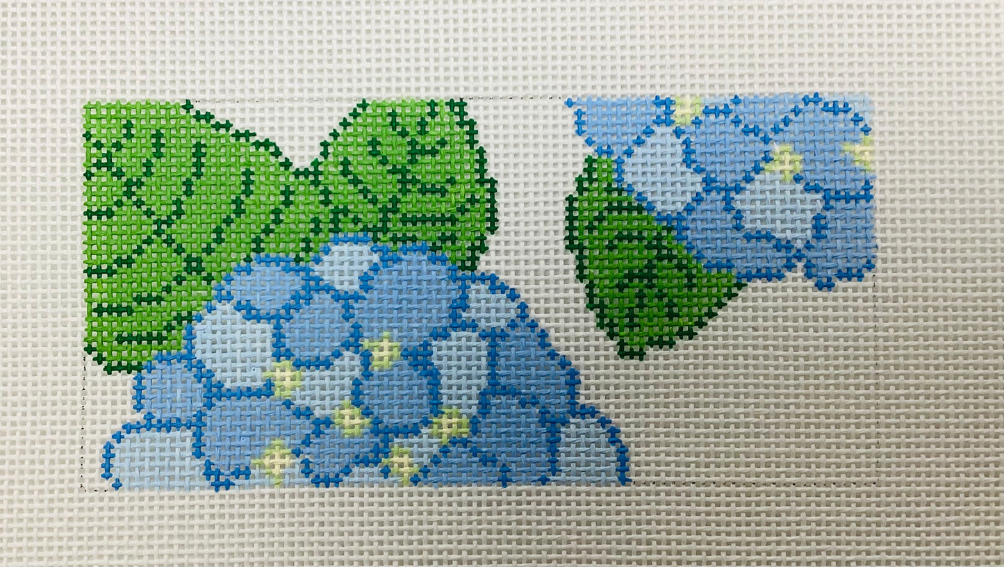 Hydrangeas Blue Needlepoint Canvas