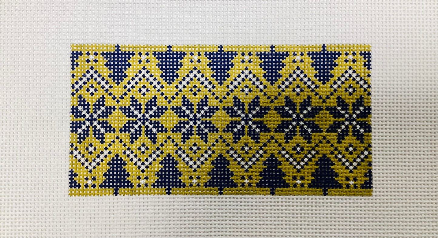 Fair Isle - Navy Needlepoint Canvas