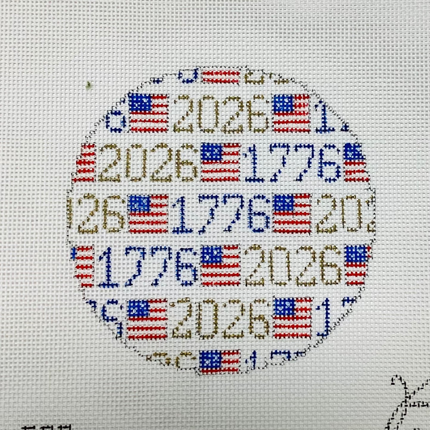 1776-2026 Needlepoint Canvas