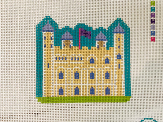 Tower of London Needlepoint Canvas - Pastel