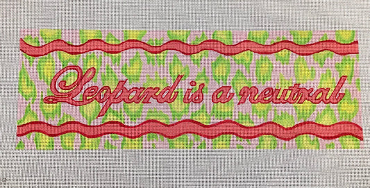 Leopard is a Neutral Needlepoint Canvas