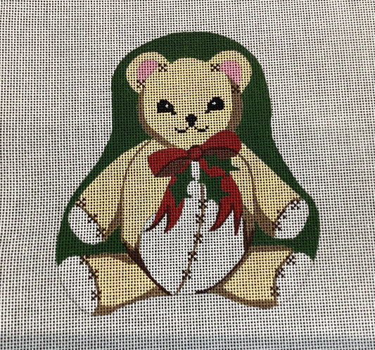 Christmas Teddy Needlepoint Canvas