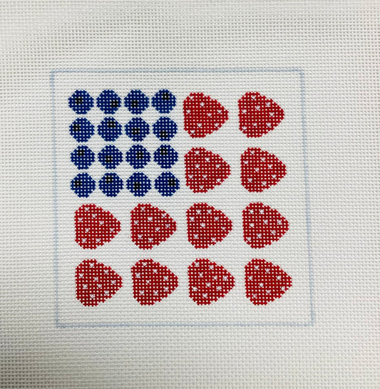 July Fruit Square Needlepoint Canvas