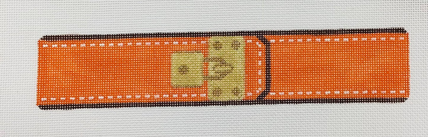 French inspired Bracelet Orange Needlepoint Canvas