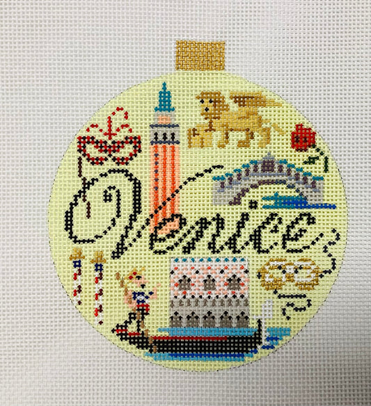KB Travel Round - Venice Ornament