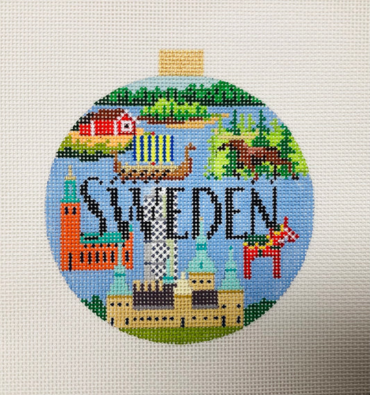 KB Travel Round - Sweden Ornament