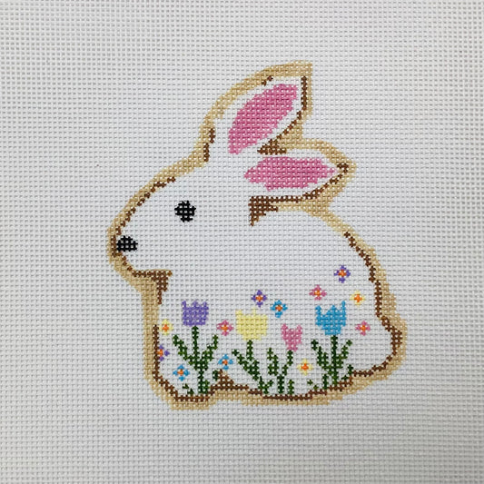 Bunny Cookie Needlepoint Ornament