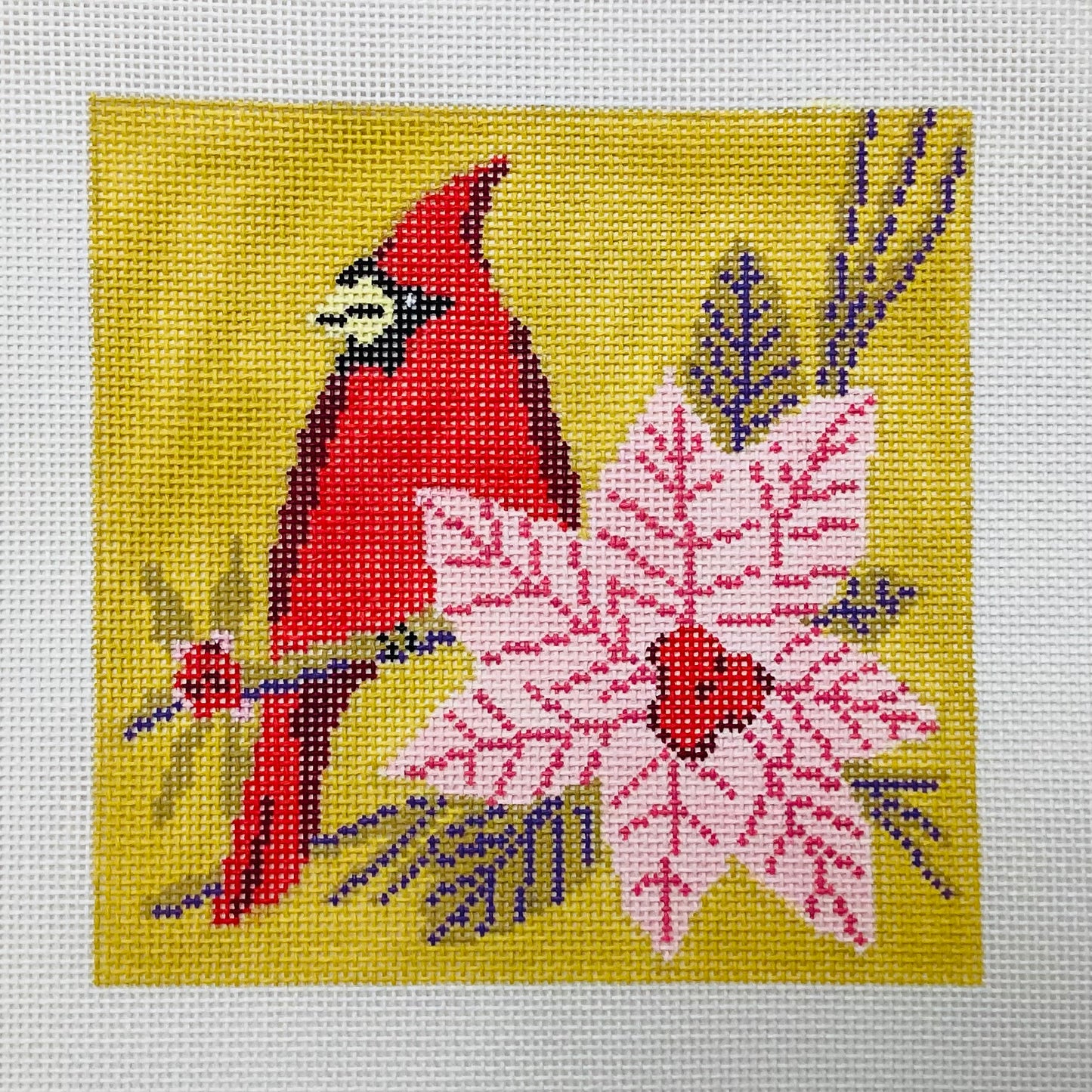 Fall Cardinal Needlepoint