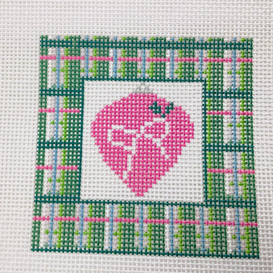 Mad for Plaid Pink Bow Ornament