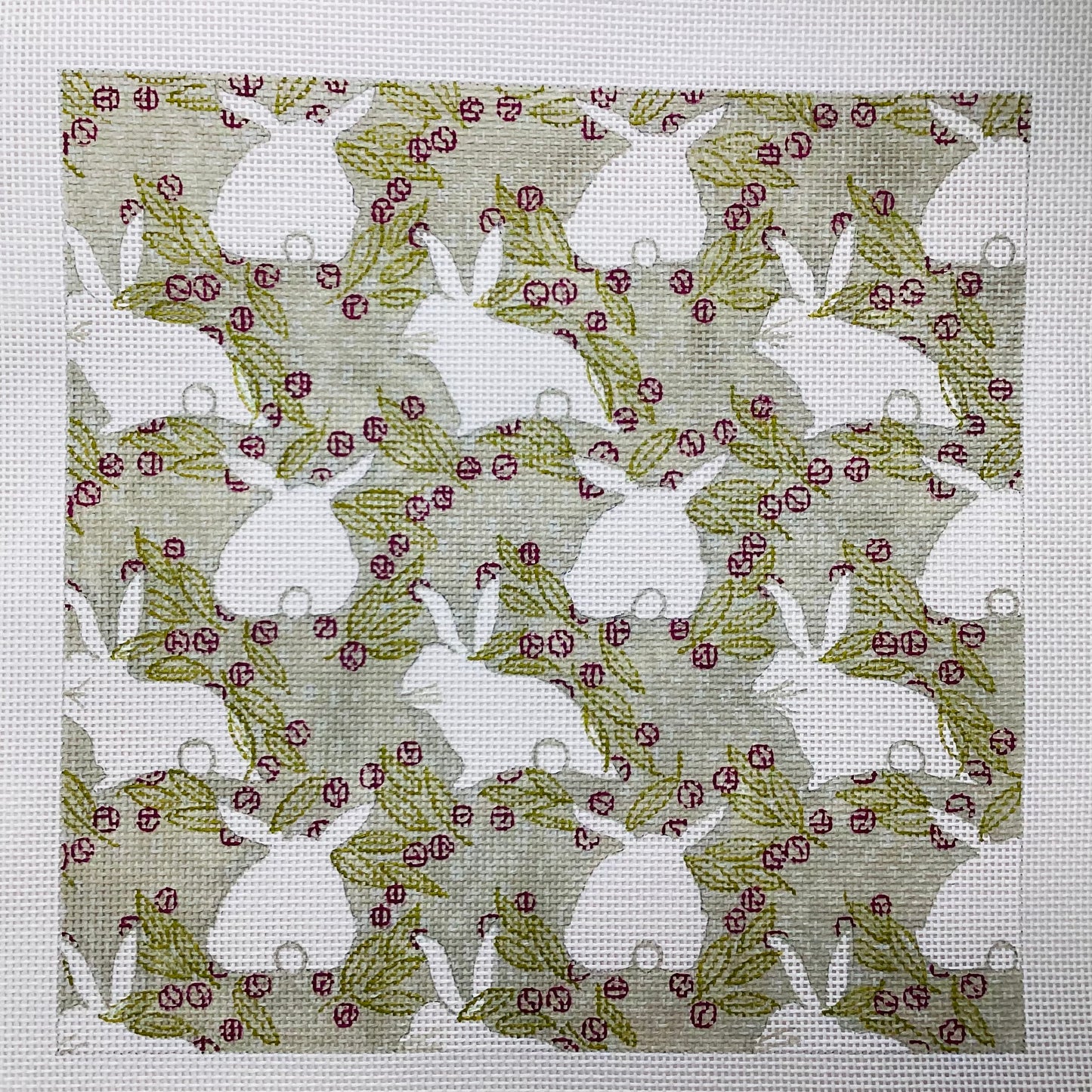 Rabbits with berries