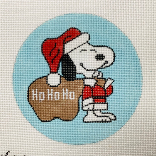 Snoopy Santa Round
