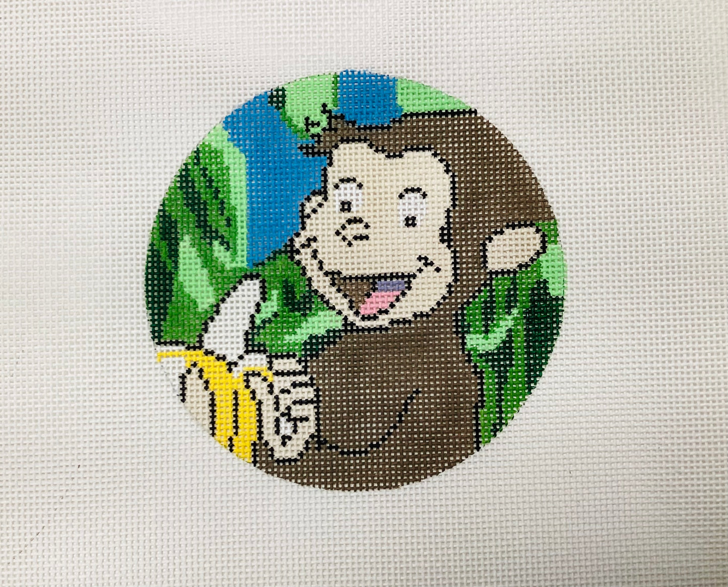 Curious George Needlepoint Canvas