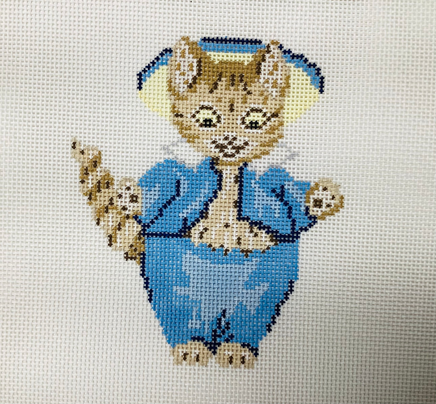 Tom Kitten in a blue suit 13m Needlepoint Canvas