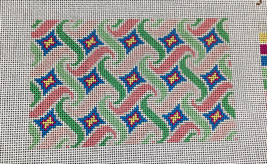Swirl Pastel Needlepoint Canvas