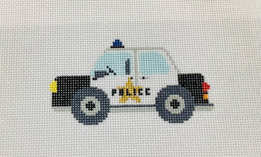 Police Car Needlepoint Canvas