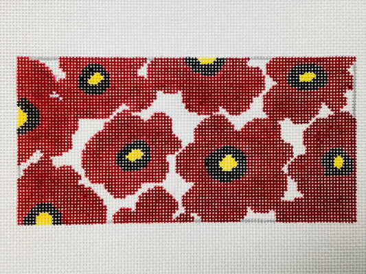 Red Poppy Rectangle 18 mesh