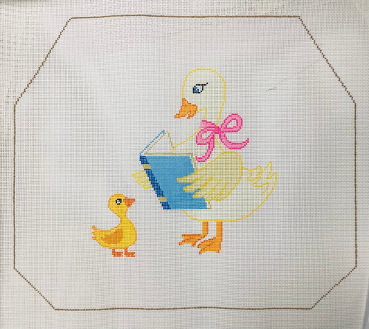 Ducky Rocker Needlepoint Seat Cover