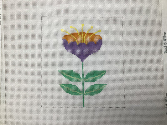 Purple and Orange Flower