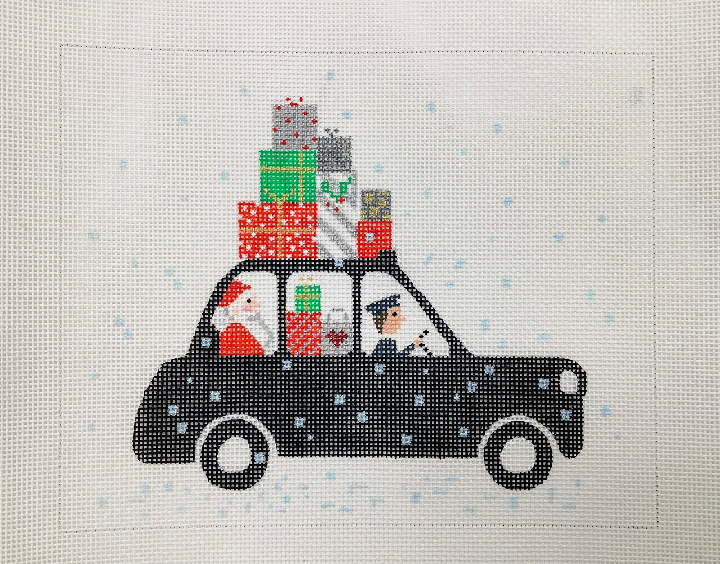 London Christmas - Cab w/ Santa & Gifts