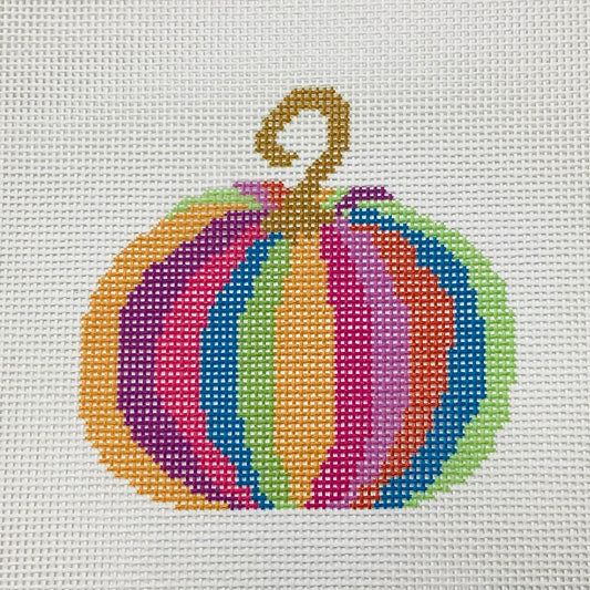 Colorful Pumpkin with Curved Stem
