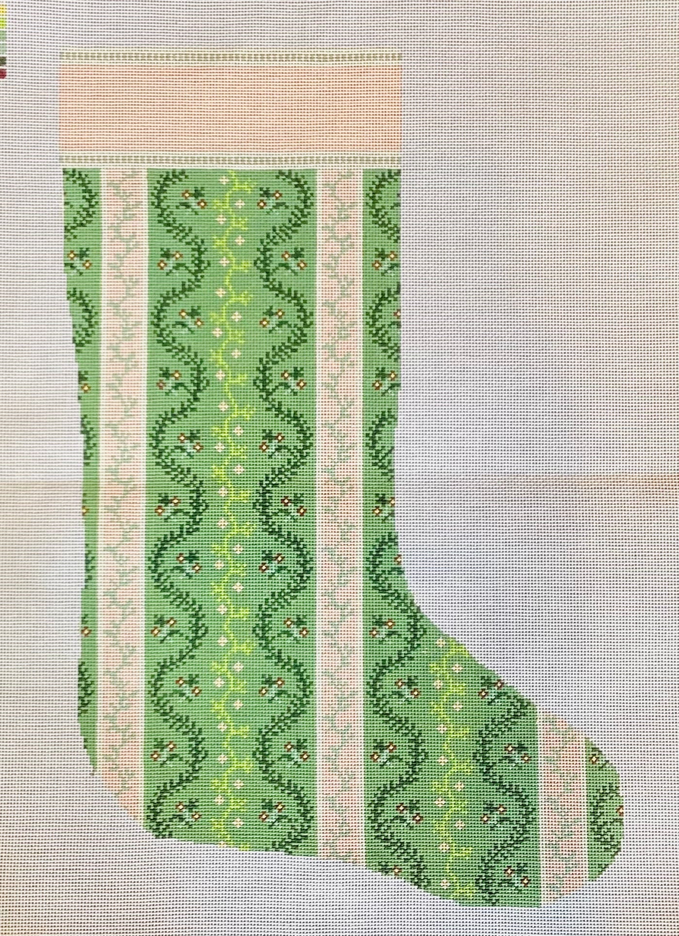 Victorian Garden Needlepoint Stocking