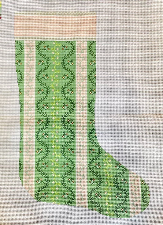 Victorian Garden Needlepoint Stocking