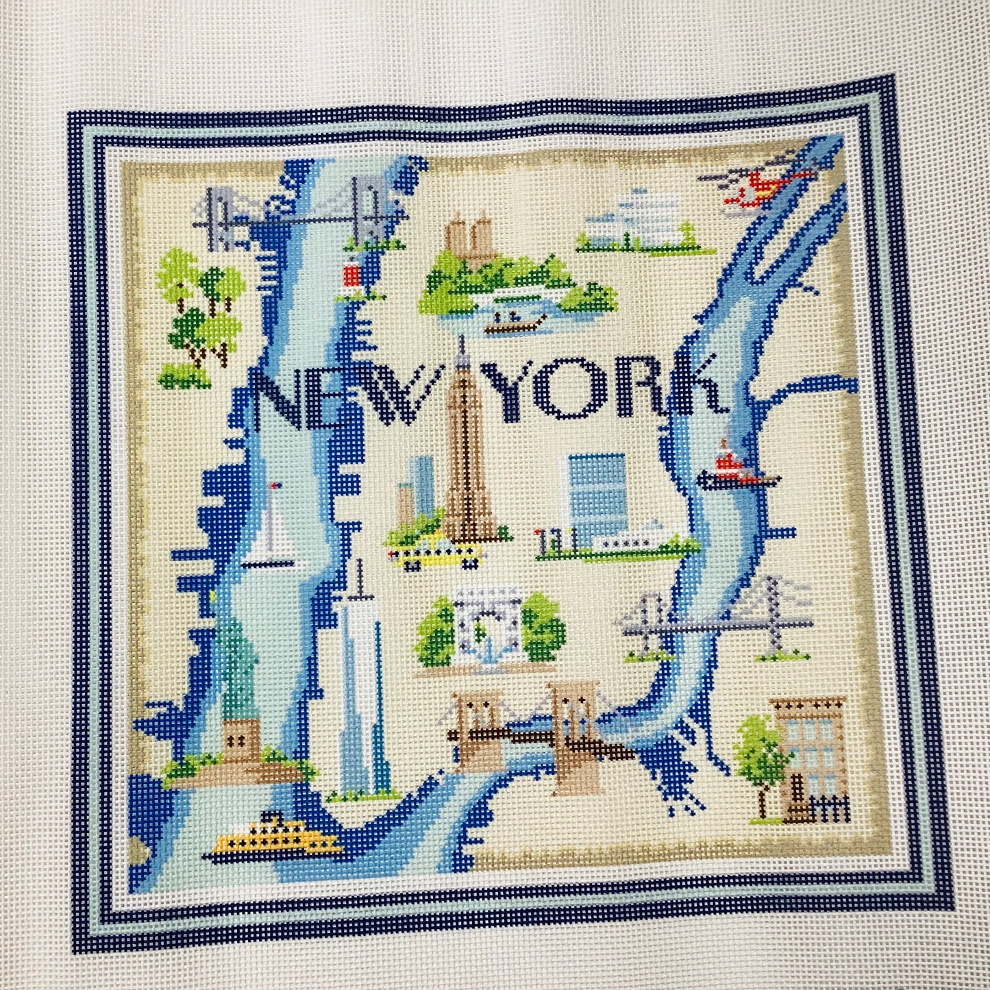 New York Map Kirk & Bradley