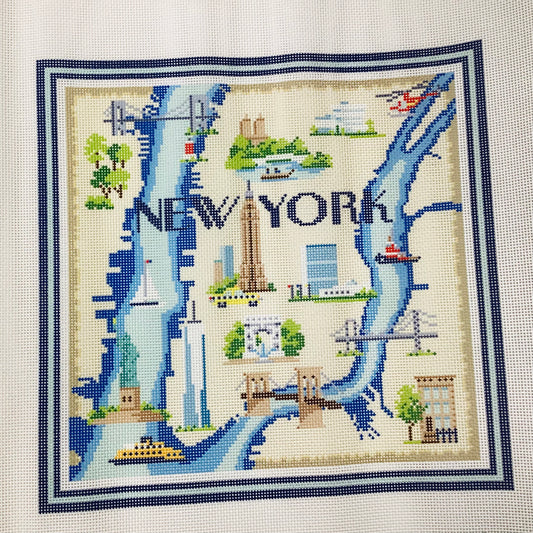 New York Map Kirk & Bradley