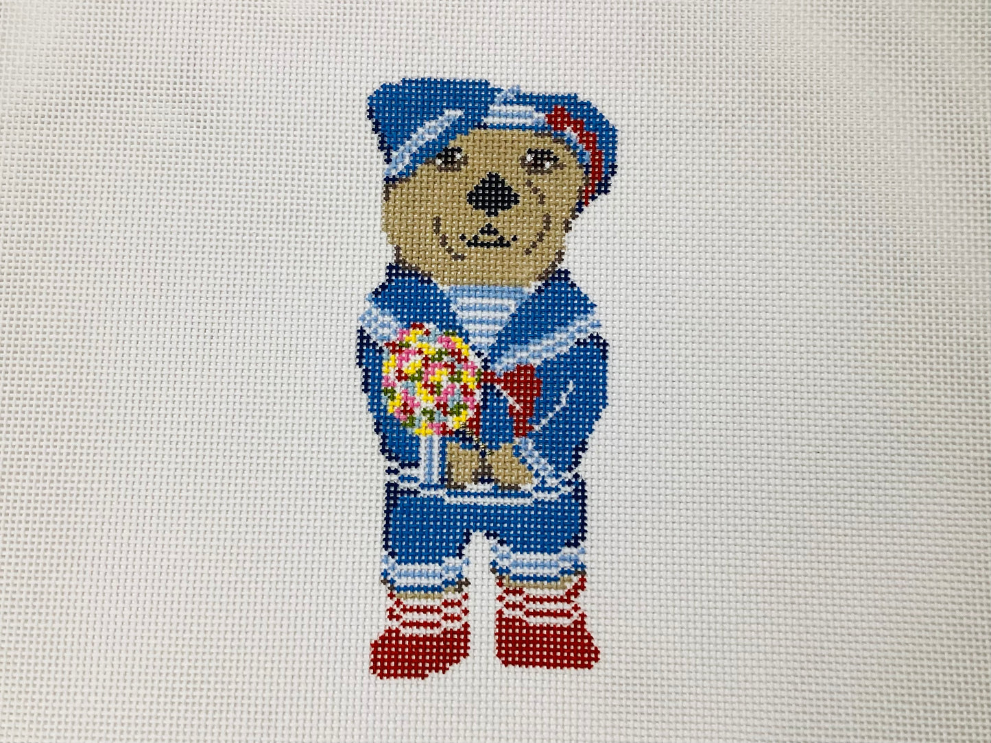 Elwin the Otter Ornament Needlepoint Canvas