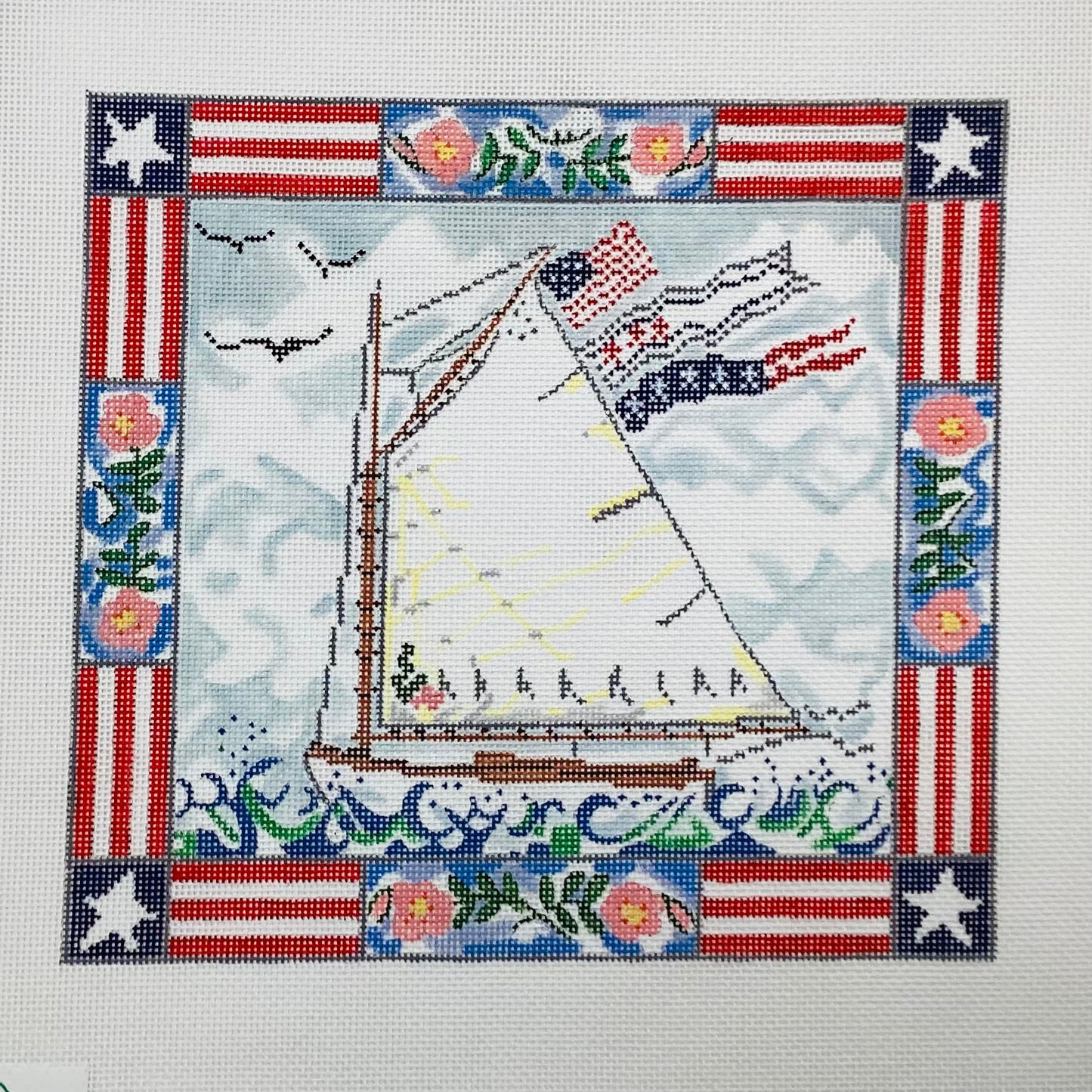 Patriotic Sailboat