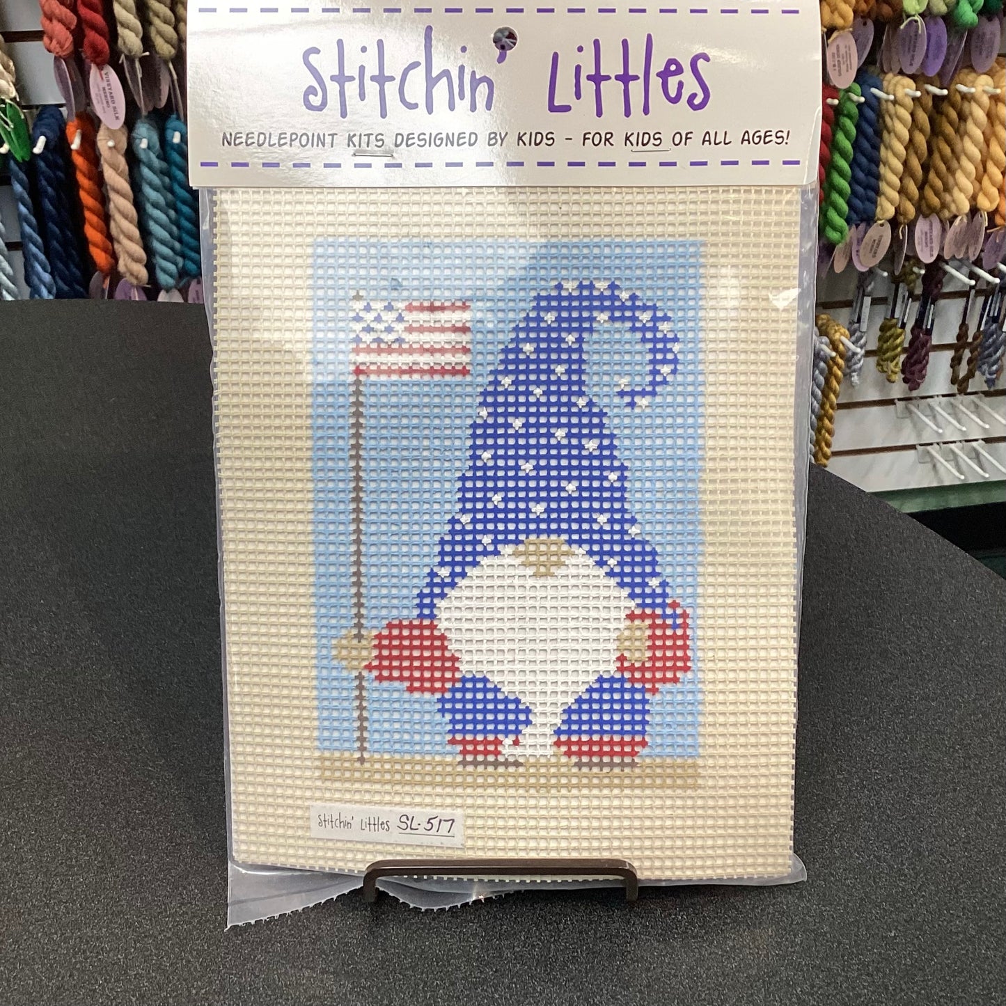 Stitchin' Littles Kit 5x5 - Gnome of the Brave