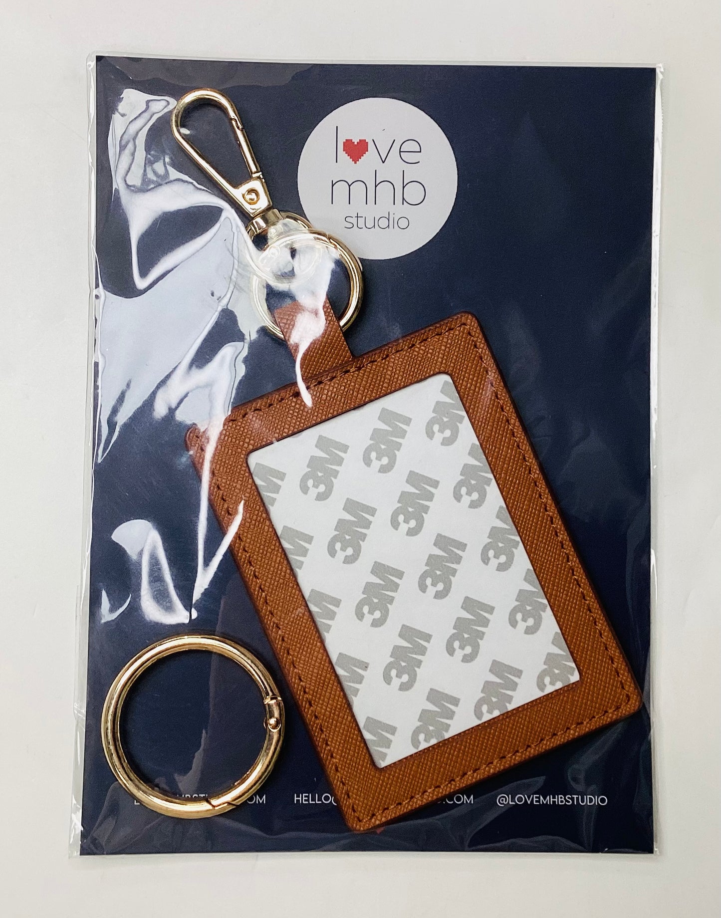 Leather Charm Rectangle