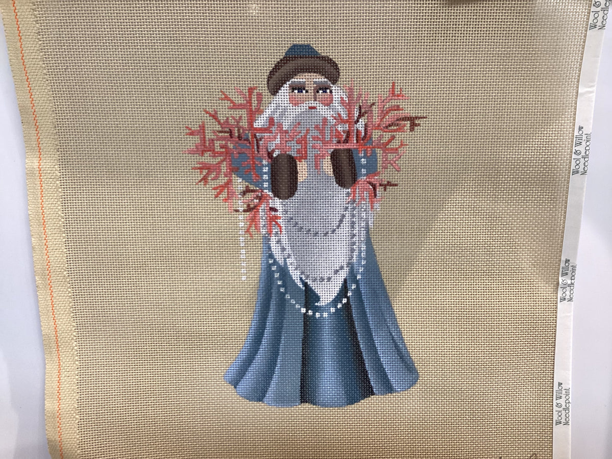 Coral Reef Santa Needlepoint Canvas