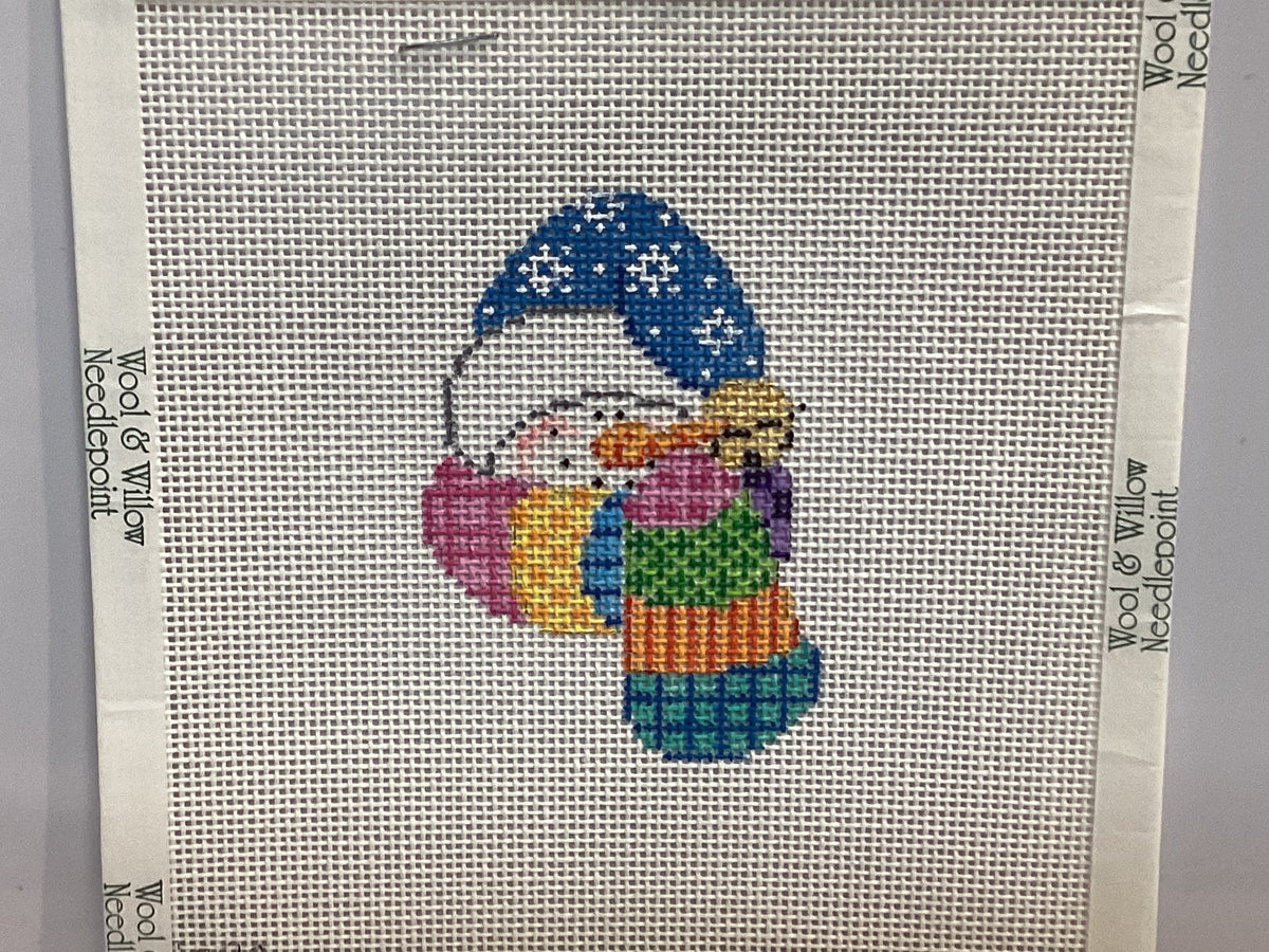 Snowman with Scarf Needlepoint Canvas