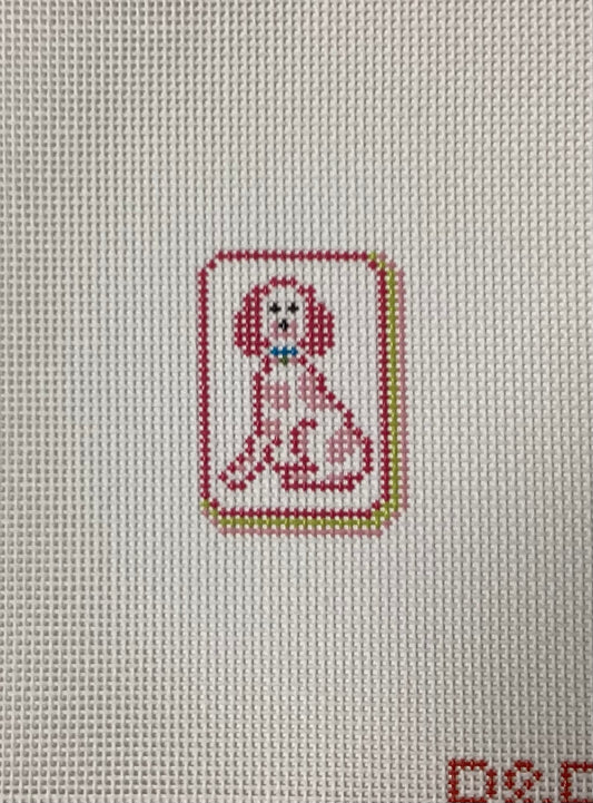 Joker Mahjong Tile Mini Needlepoint Canvas
