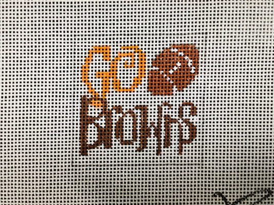 Go Browns Needlepoint Canvas