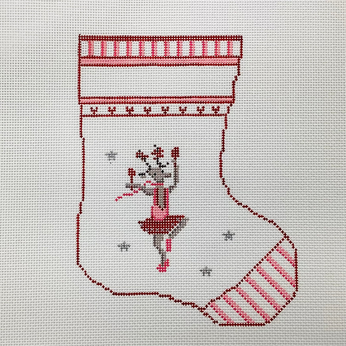 Rosie and the Maracas Needlepoint Mini Stocking