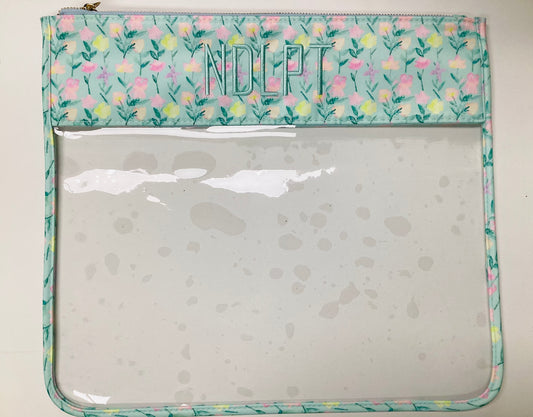 Yellow Floral Kit Keeper 13x15