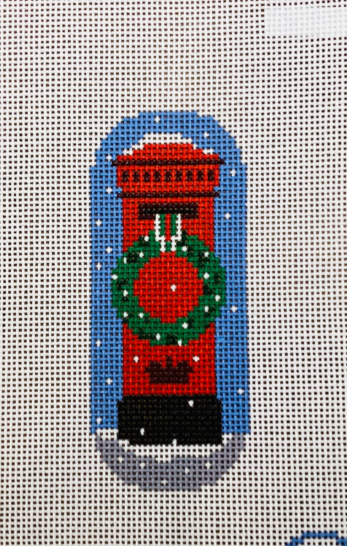 Letters Home - Christmas Post Box Needlepoint Canvas