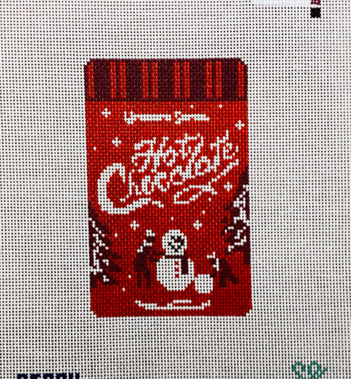 Williams Sonoma Hot Chocolate Needlepoint Canvas