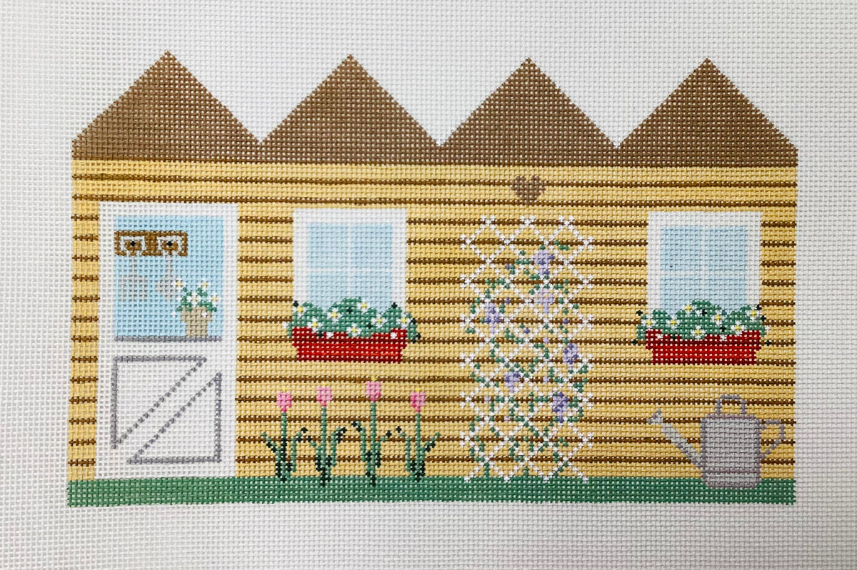 Garden Shed Needlepoint Canvas