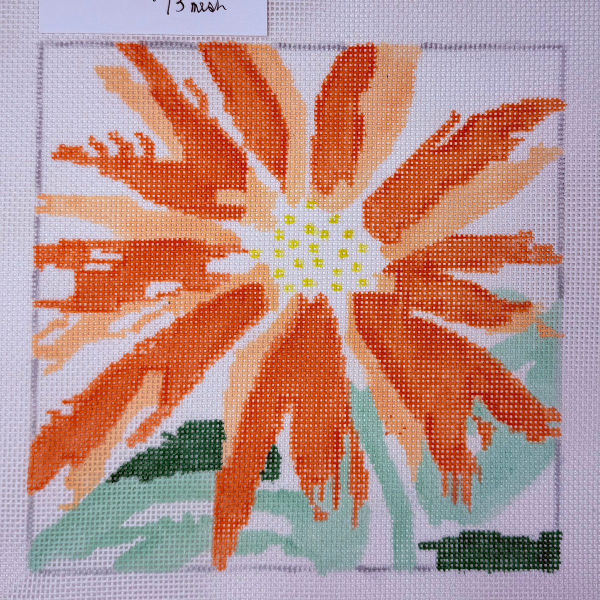 Sm/Med Orange Splash Flower