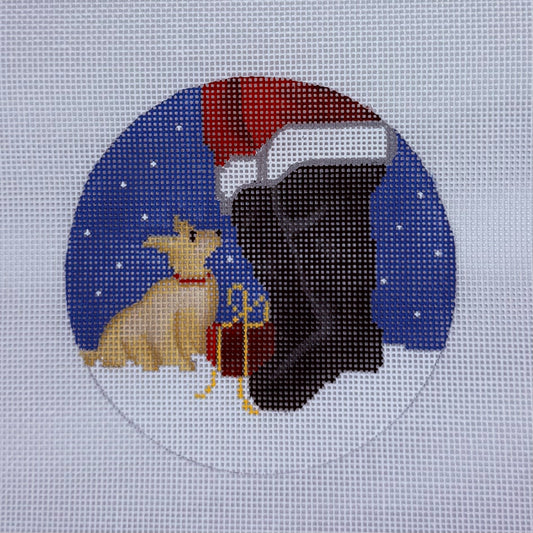 Corgi and Santa