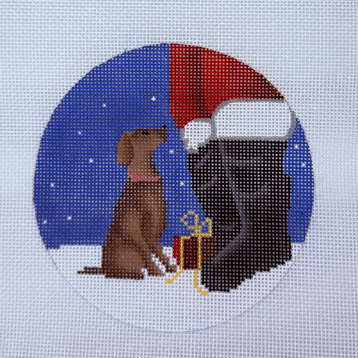 Irish Setter and Santa