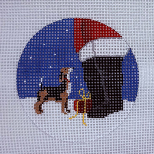 Beagle and Santa